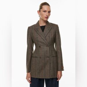 NWT Aritzia Babaton Plaid Blazer XS